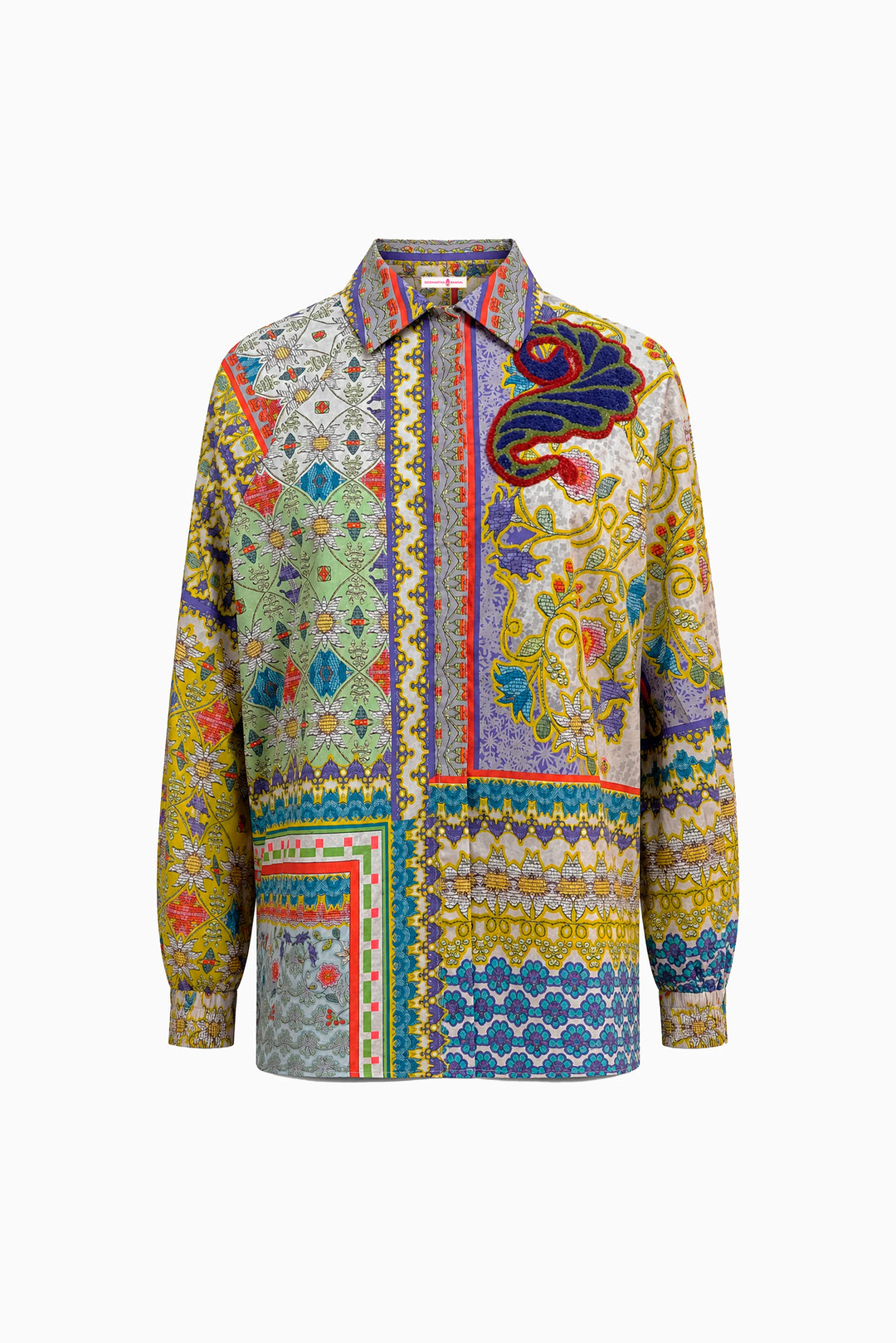 Sapphire Caravan Cotton Shirt-Shirts-Siddhartha Bansal