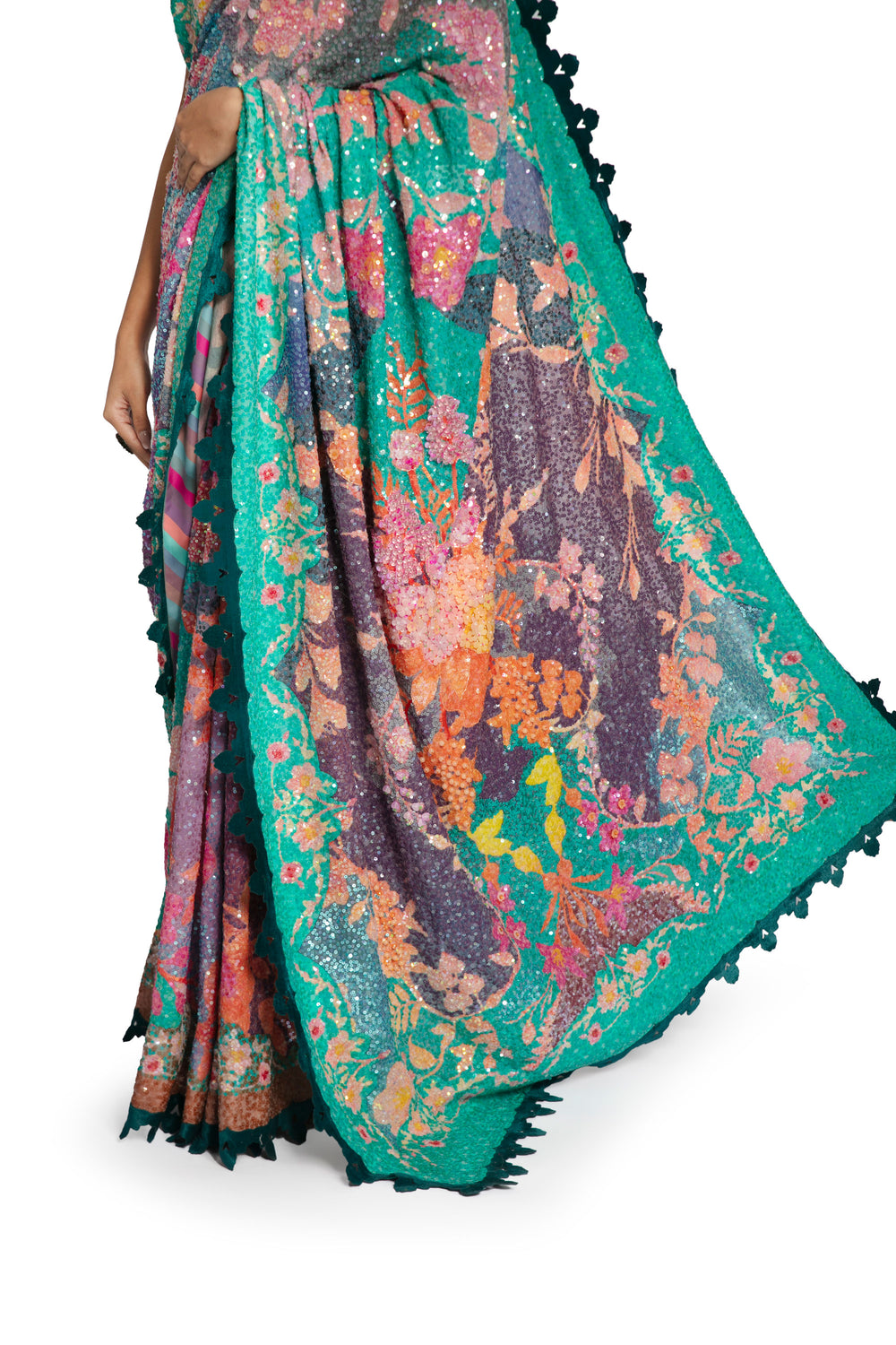 PARADISE SAREE SET-Saree, Indian Wear-Siddhartha Bansal