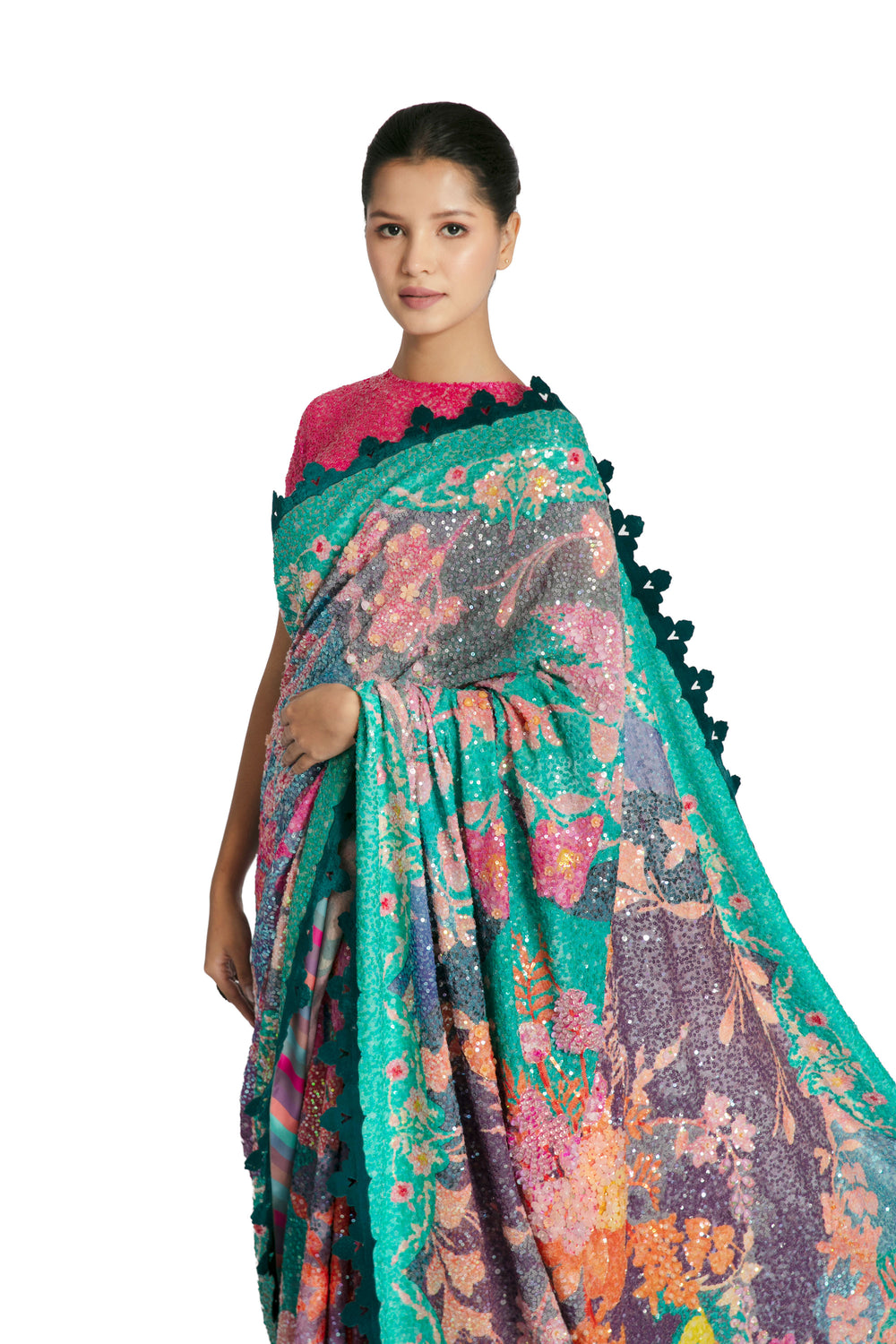PARADISE SAREE SET-Saree, Indian Wear-Siddhartha Bansal