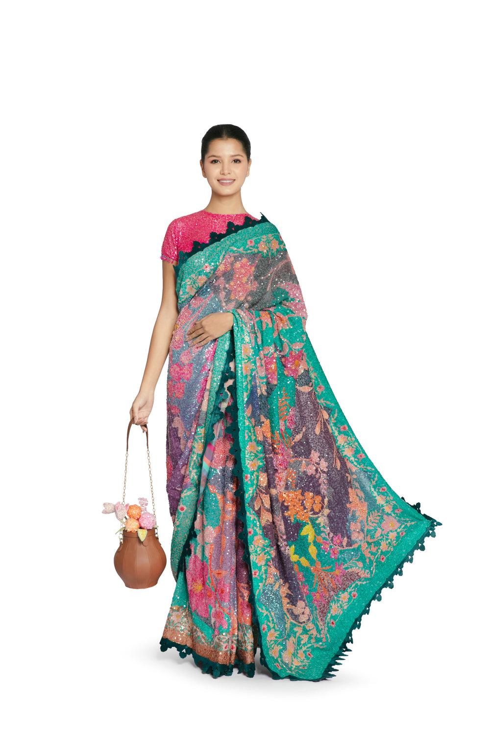 PARADISE SAREE SET-Saree, Indian Wear-Siddhartha Bansal