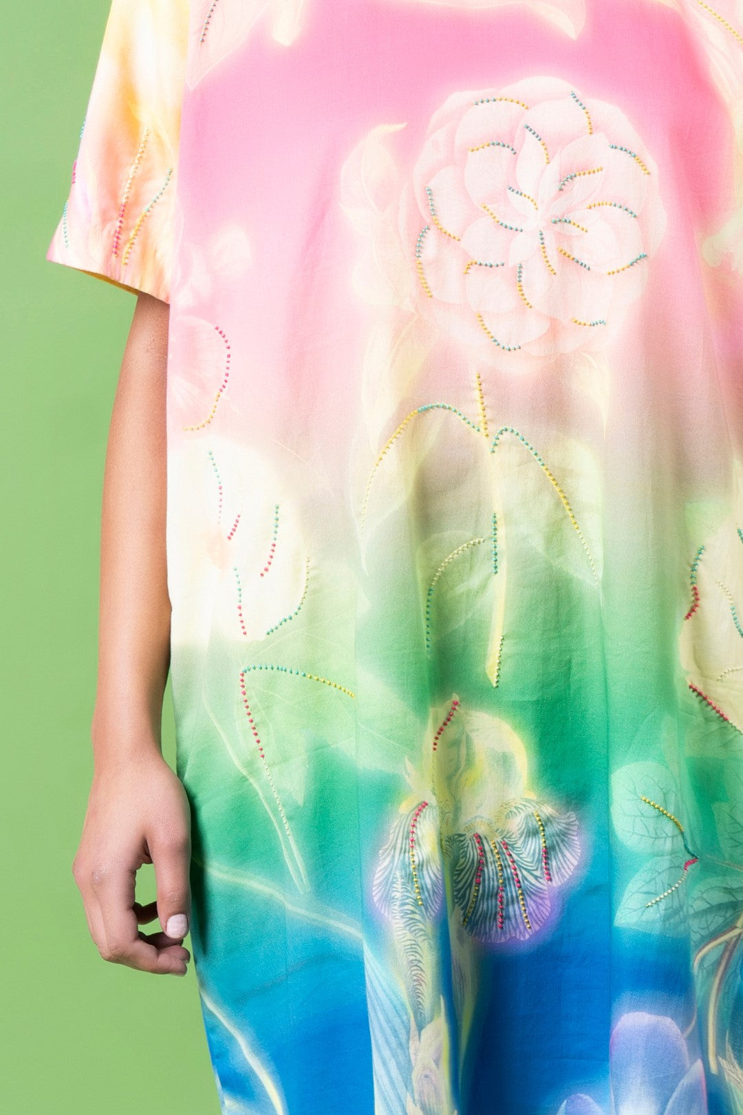 Evening Bloom Embroidered Dress-Siddhartha Bansal