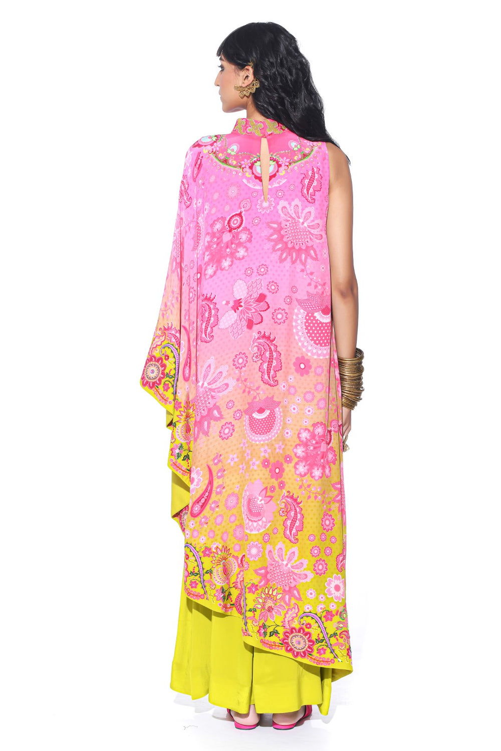 Peach Embroidered One Shoulder Dress And Jumpsuit-Siddhartha Bansal