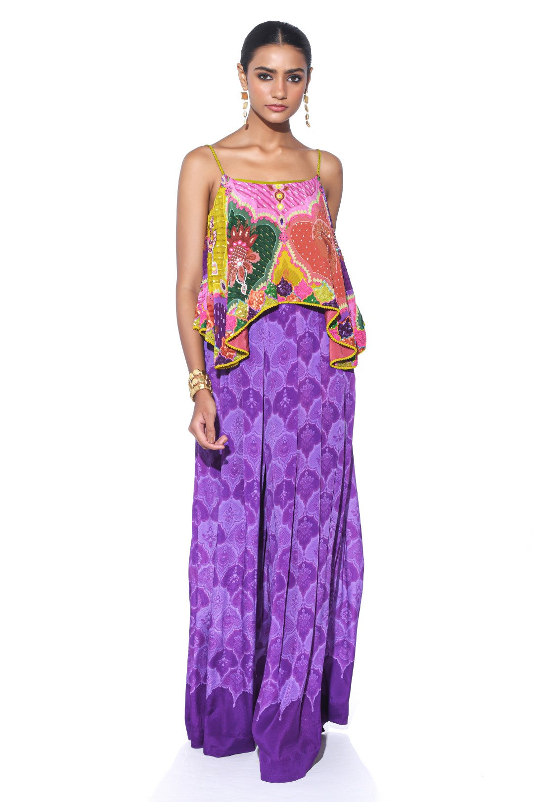 Multi Color Embroidered Co-Ord Set-Co-ord Set-Siddhartha Bansal