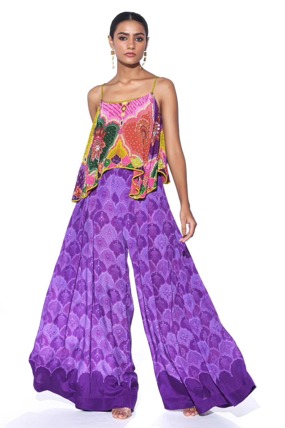 Multi Color Embroidered Co-Ord Set-Co-ord Set-Siddhartha Bansal