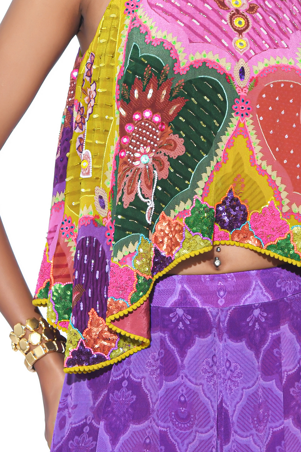 Multi Color Embroidered Co-Ord Set-Co-ord Set-Siddhartha Bansal