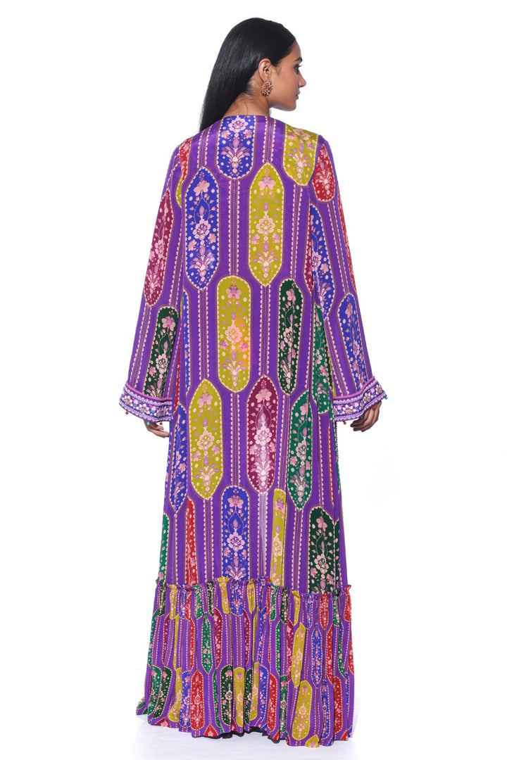 Violet Embroidred Shrug, Sharara Set-Siddhartha Bansal