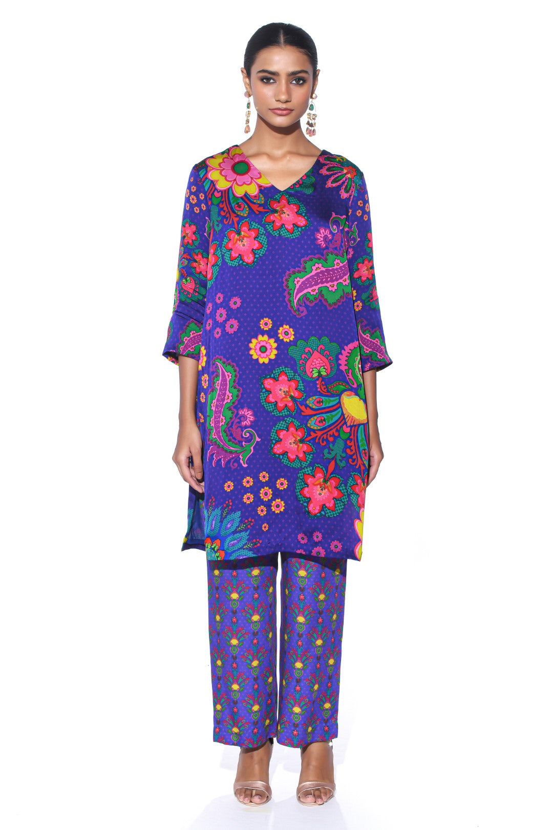 Twilight Blue Kurta Co-Ord Set-Kurta Set, Co-ord Set-Siddhartha Bansal