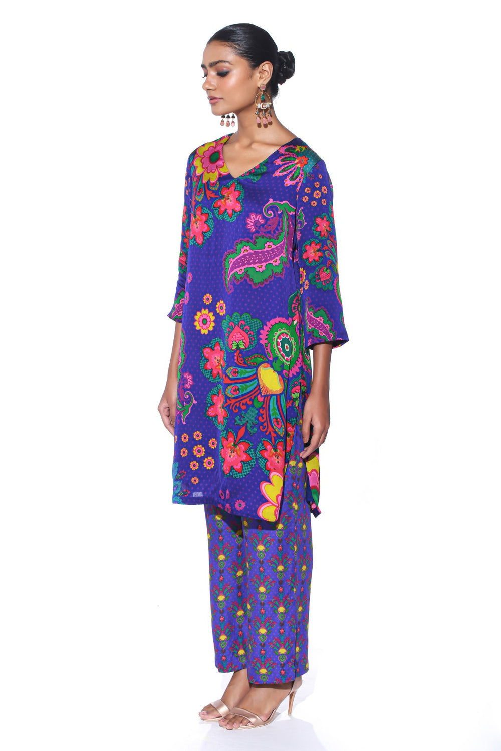 Twilight Blue Kurta Co-Ord Set-Kurta Set, Co-ord Set-Siddhartha Bansal