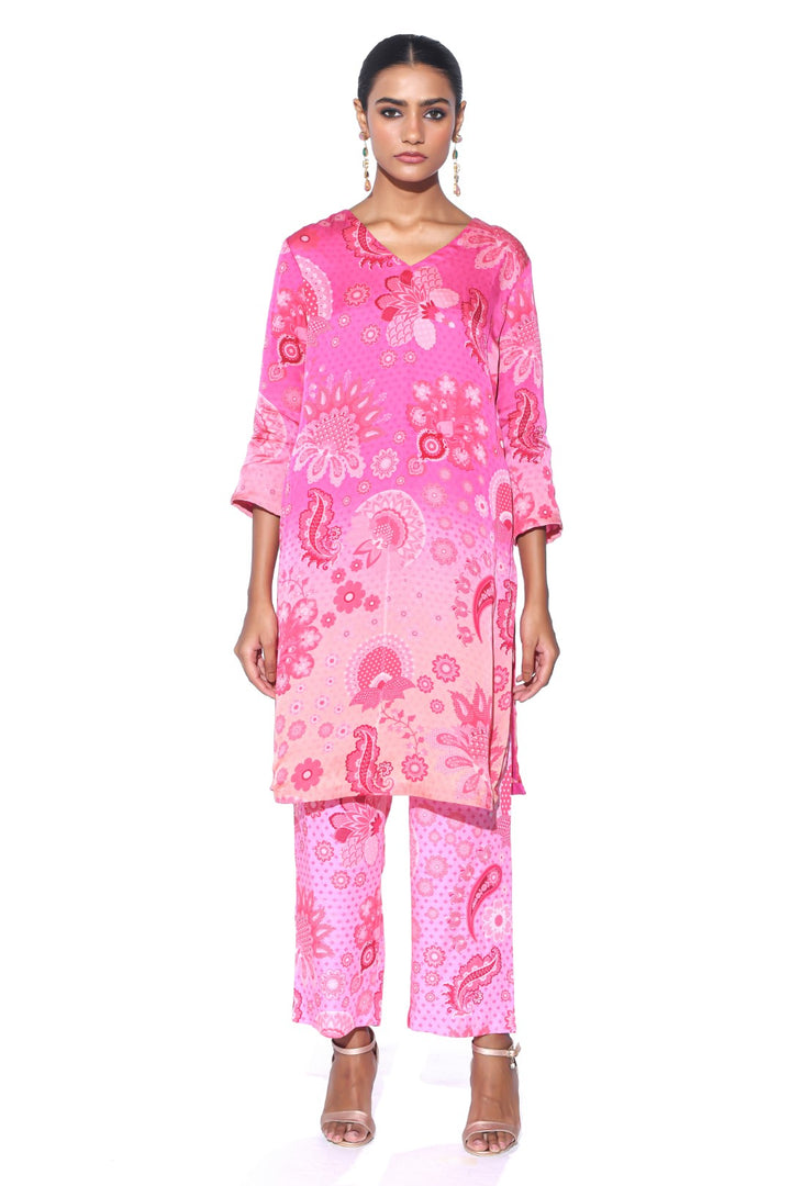Burgundy Kurta Co-Ord Set-Kurta Set, Co-ord Set-Siddhartha Bansal