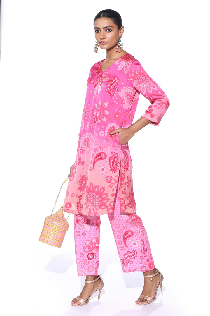 Burgundy Kurta Co-Ord Set-Kurta Set, Co-ord Set-Siddhartha Bansal