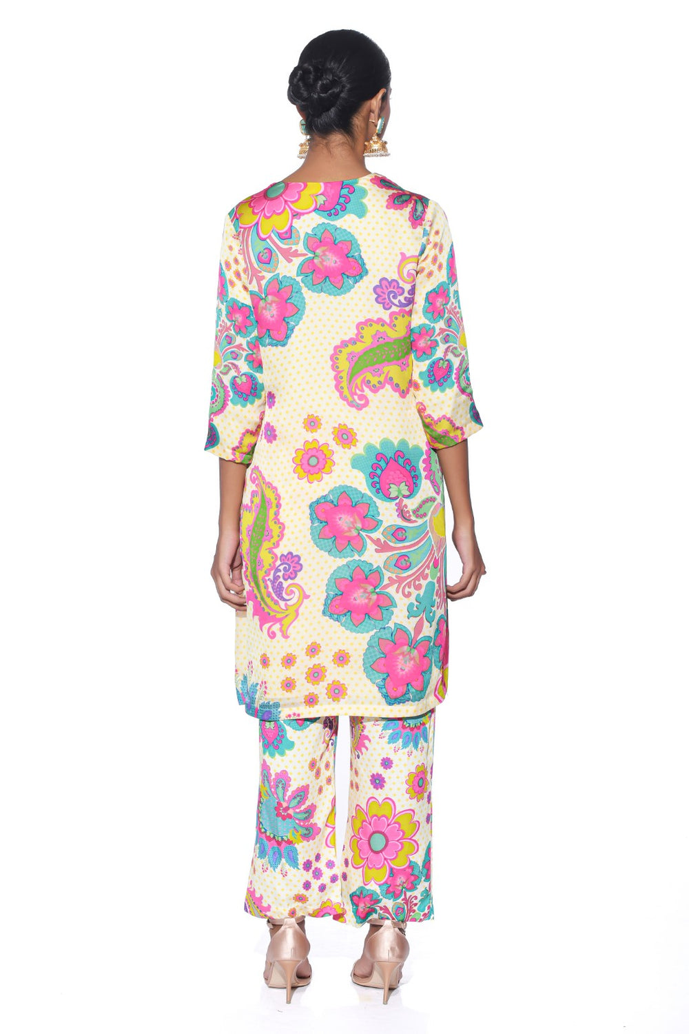 Blush Cream Kurta Co-Ord Set-Kurta Set, Co-ord Set-Siddhartha Bansal