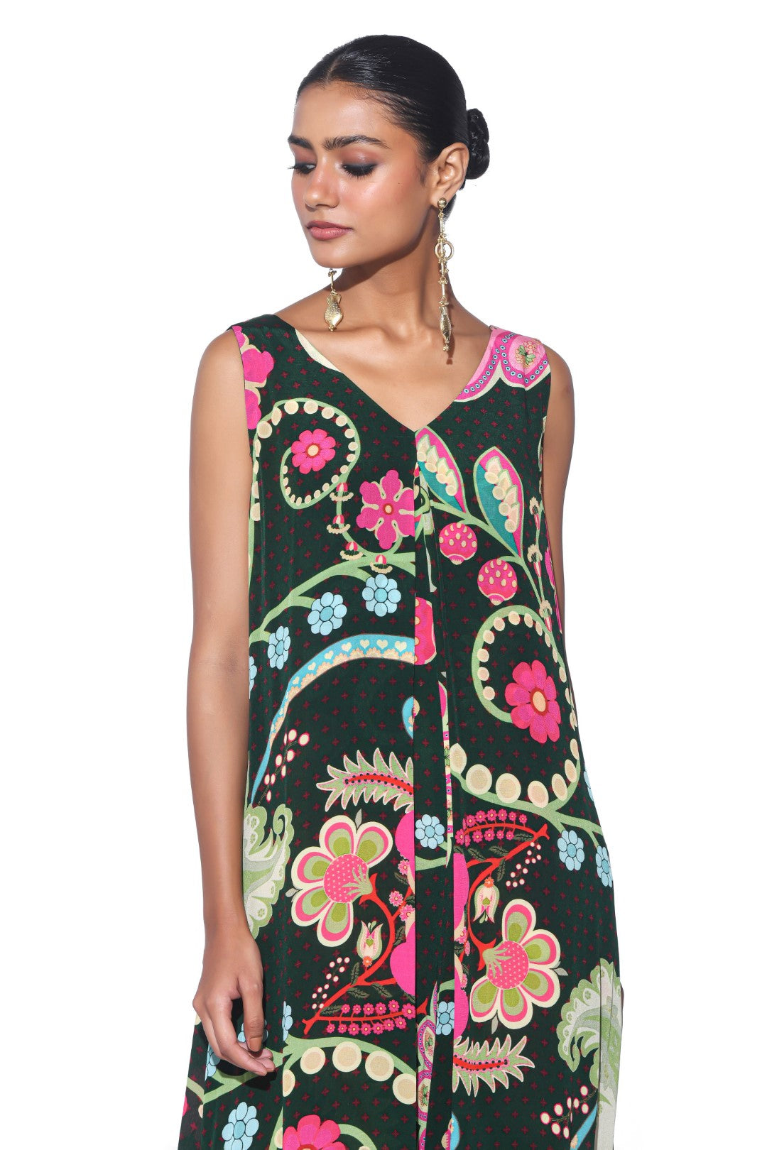 Emerald Royal Paisley Jumpsuit.-Jumpsuit-Siddhartha Bansal