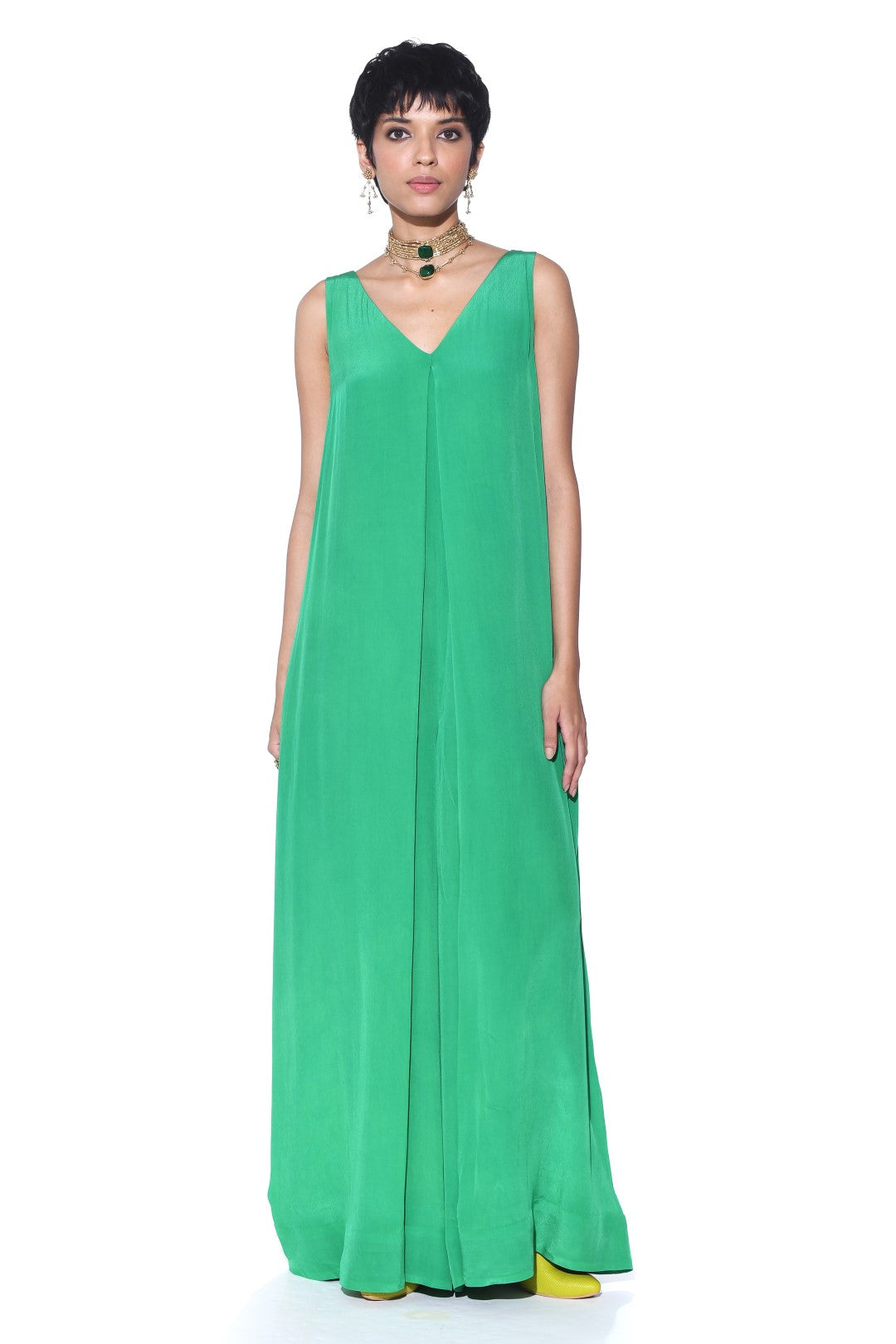 Lightning Green Jumpsuit.-Jumpsuit-Siddhartha Bansal