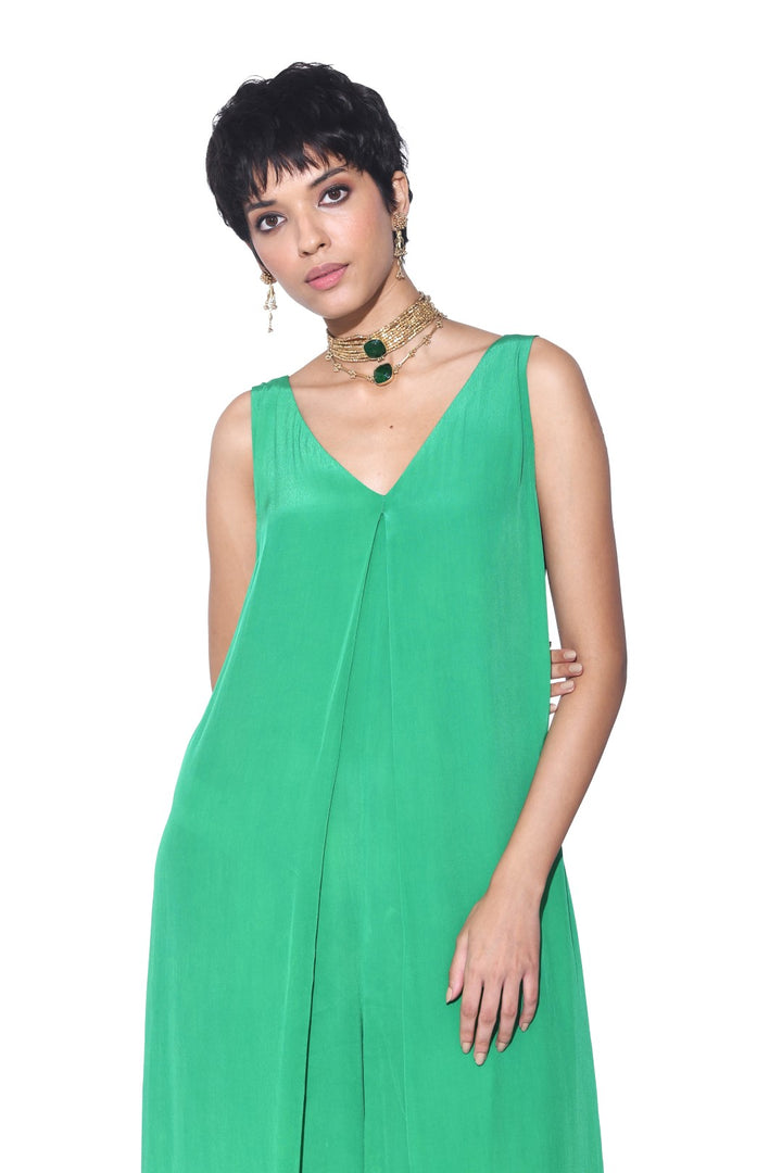 Lightning Green Jumpsuit.-Jumpsuit-Siddhartha Bansal