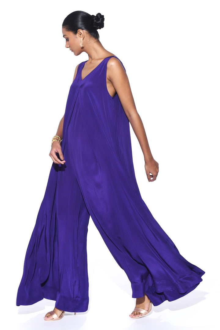 Aurora Purple Jumpsuit-Jumpsuit-Siddhartha Bansal