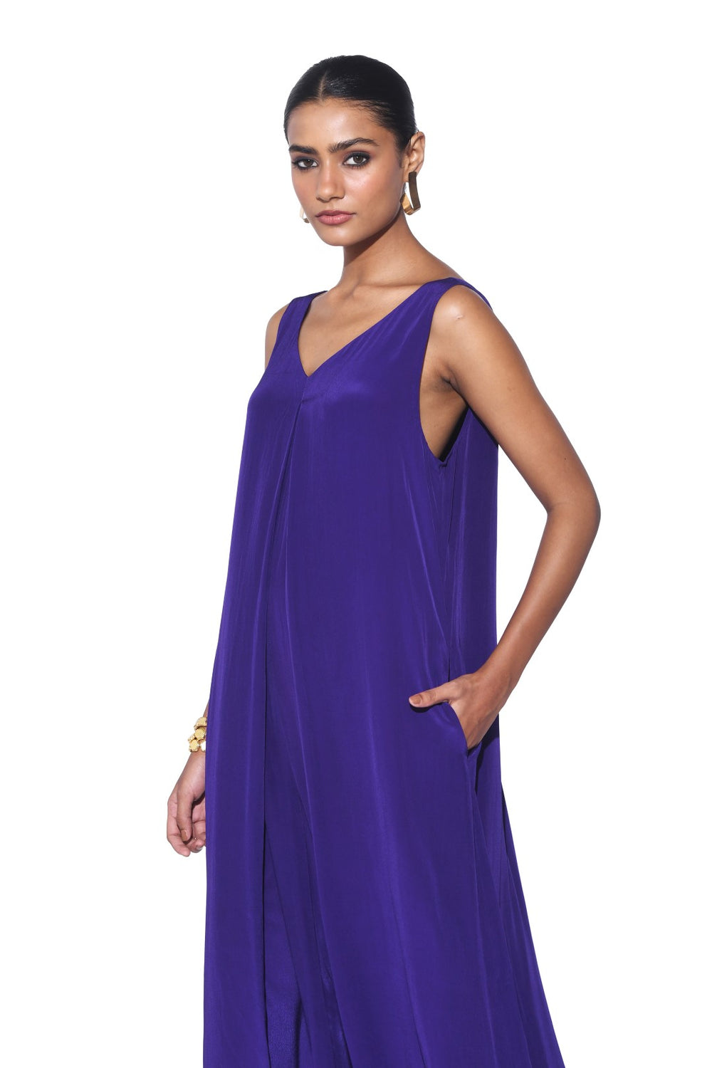 Aurora Purple Jumpsuit-Jumpsuit-Siddhartha Bansal