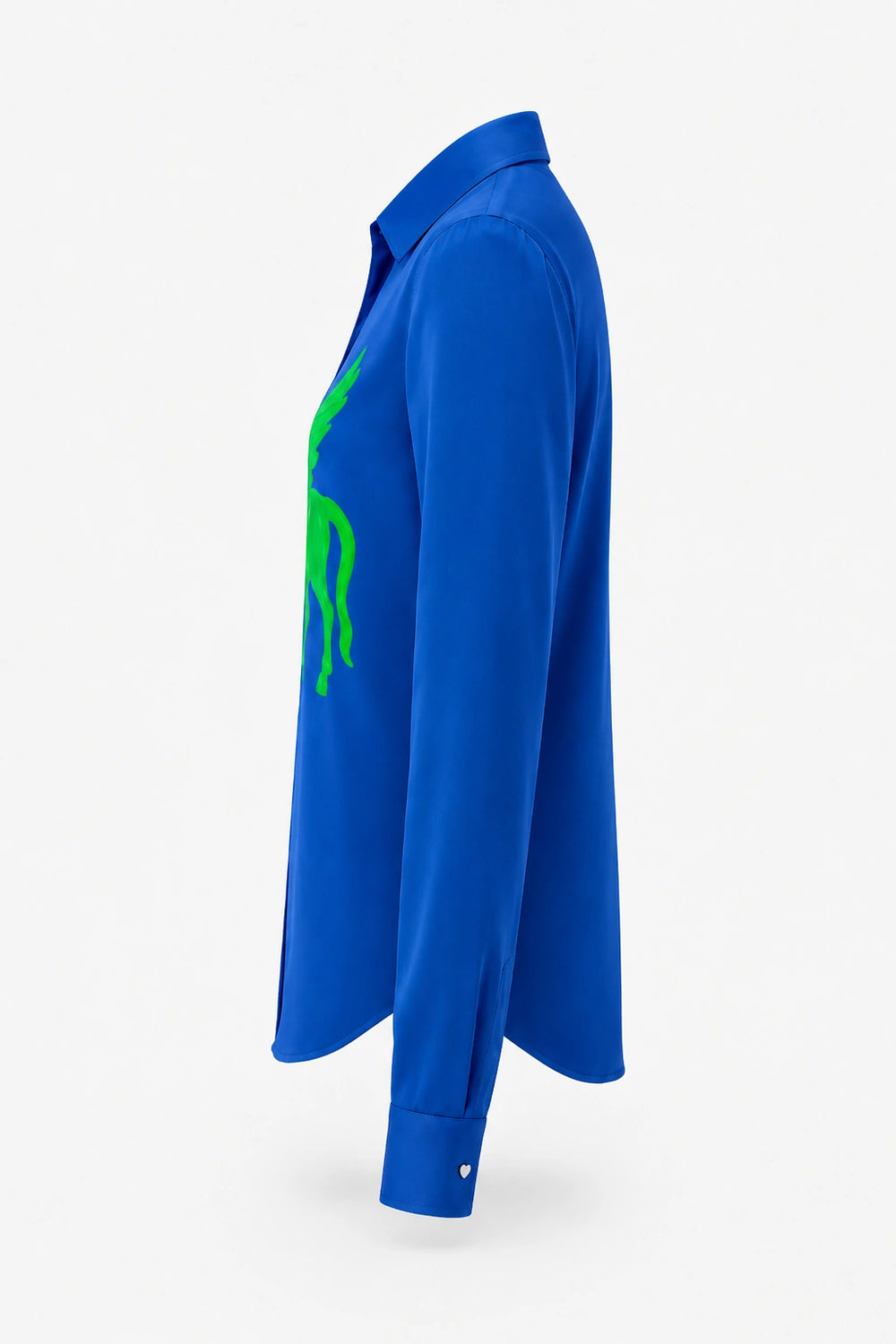 Sapphire Kamdhenu Silk Shirt-Shirts-Siddhartha Bansal
