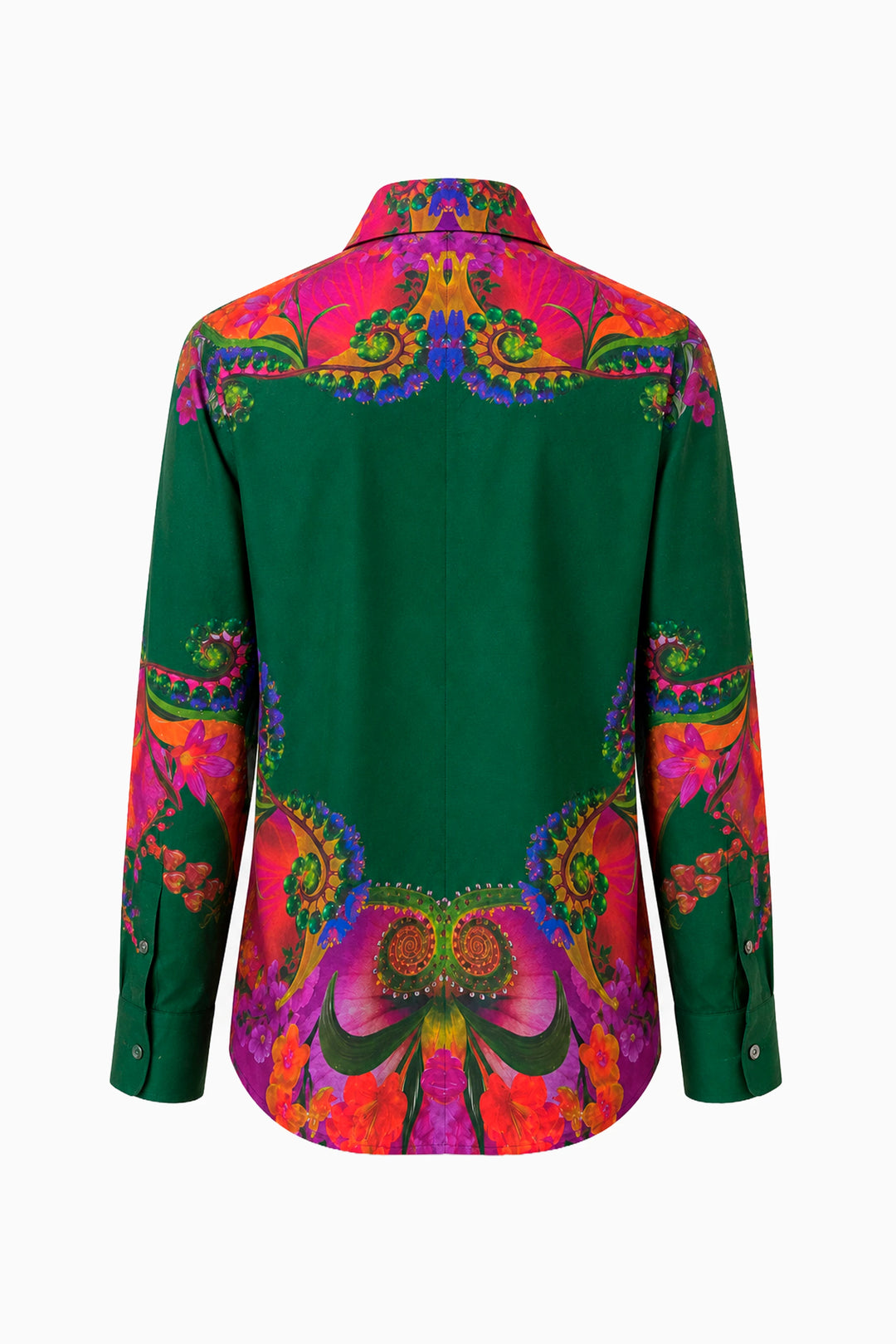 Emerald Baroque Eden Silk Shirt-Shirts-Siddhartha Bansal