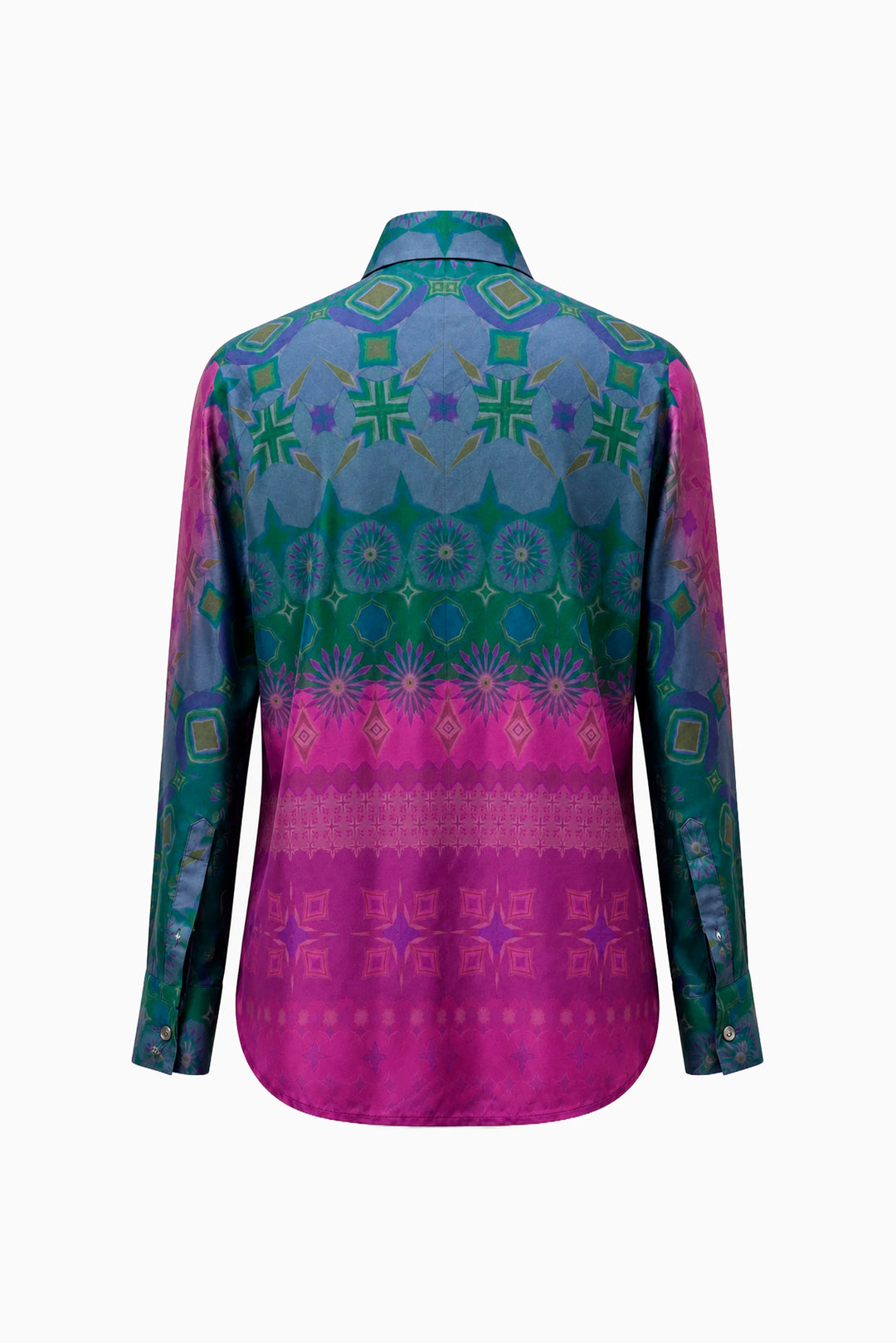 Amethyst Horizon Paisley Silk Shirt-Shirts-Siddhartha Bansal