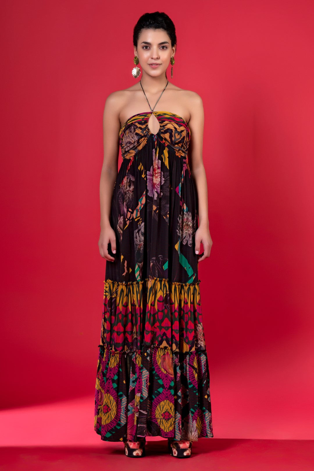 Juniper Print Tier Dress-Siddhartha Bansal
