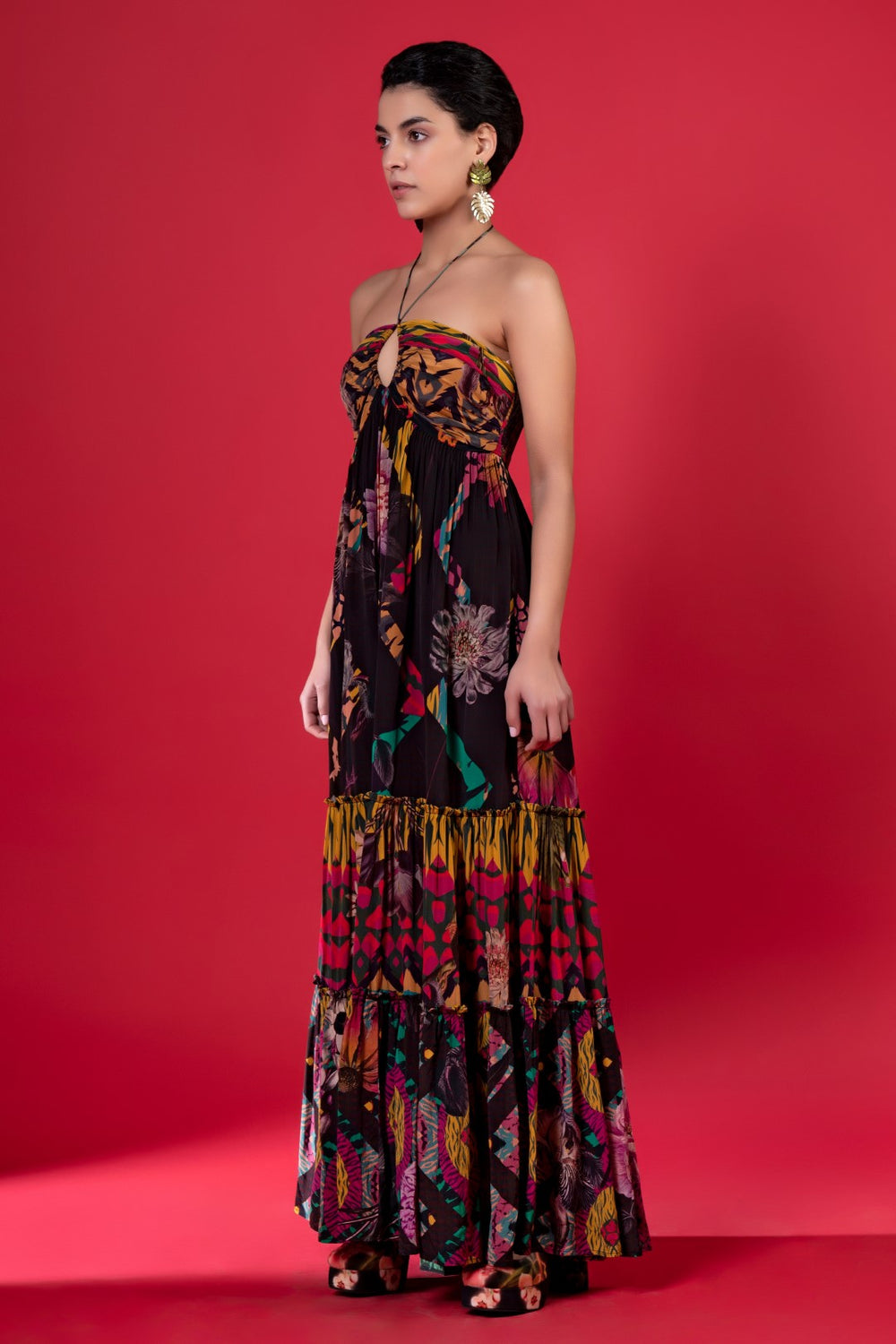 Juniper Print Tier Dress-Siddhartha Bansal
