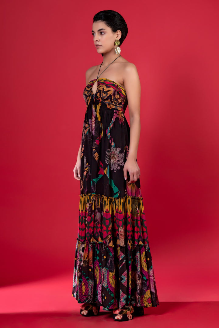 Juniper Print Tier Dress-Siddhartha Bansal