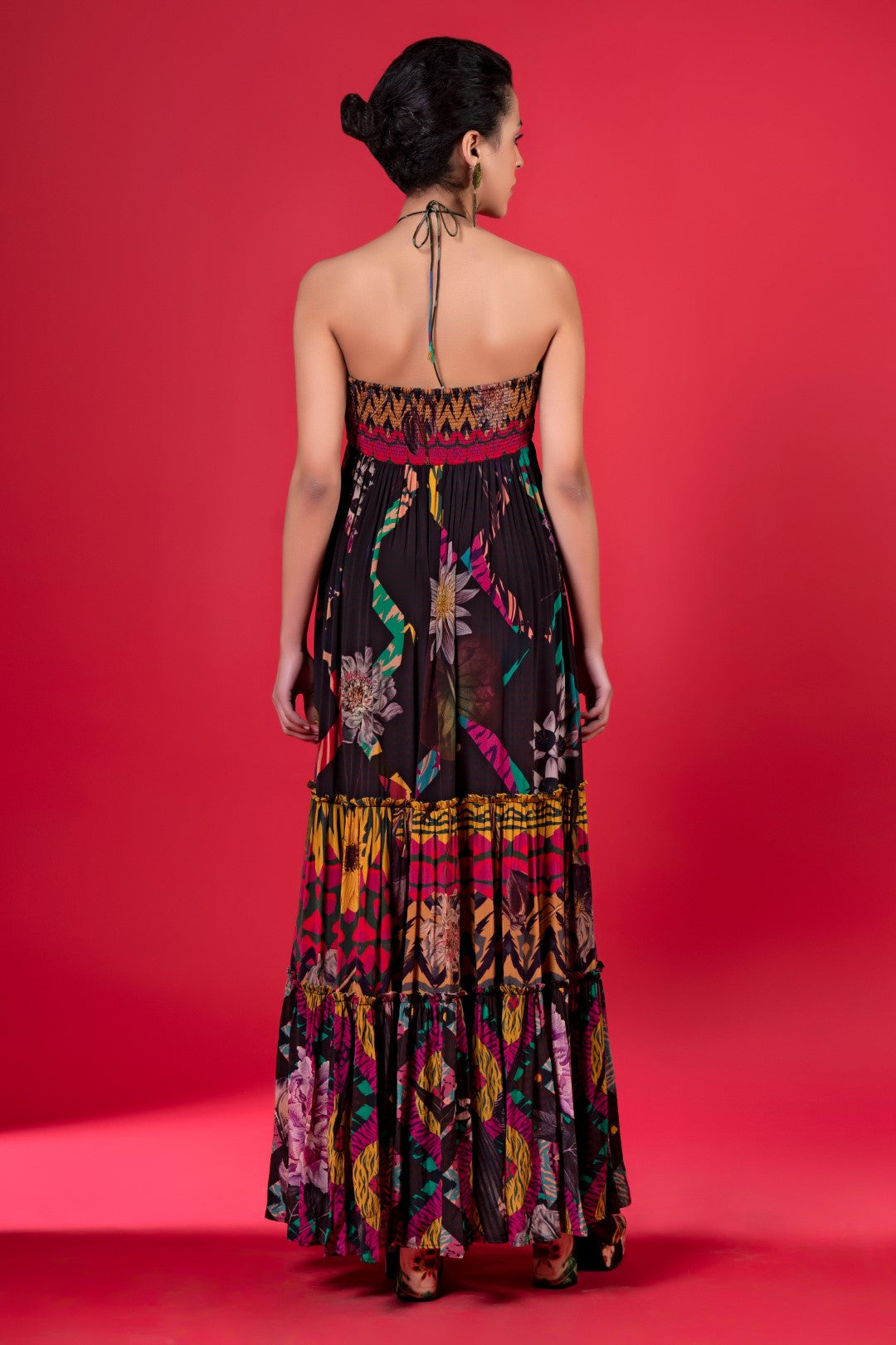 Juniper Print Tier Dress-Siddhartha Bansal