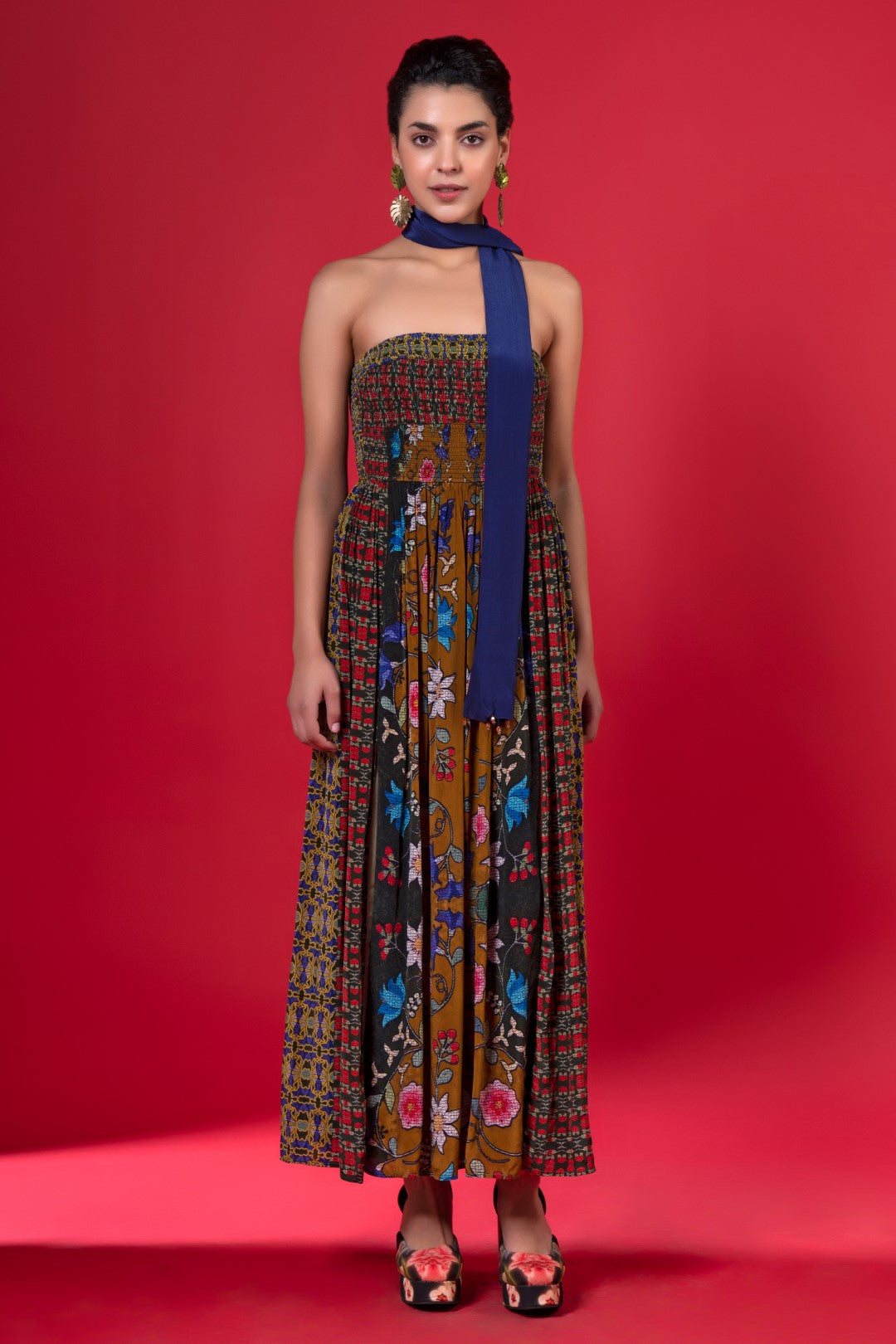 Sylvan Print Dress-Siddhartha Bansal