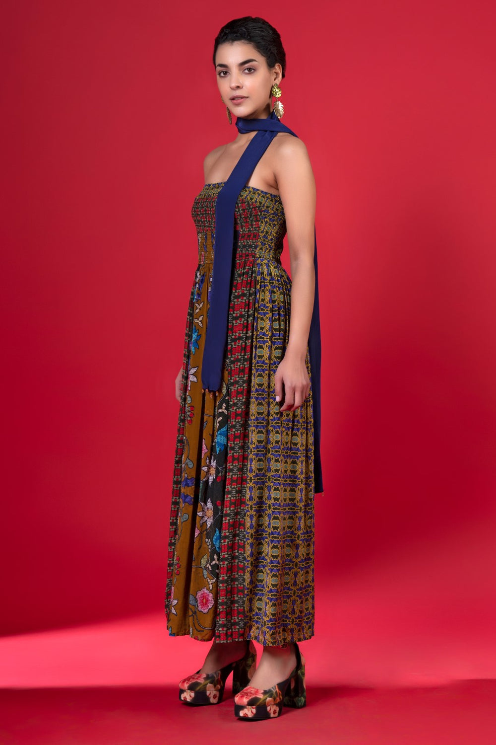 Sylvan Print Dress-Siddhartha Bansal