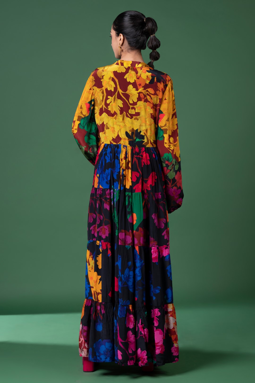 Arcadia Print Tier Dress-Siddhartha Bansal