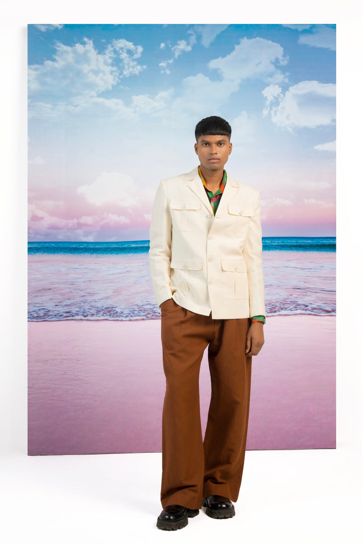 Air Breeze Safari Jacket-JACKETS-Siddhartha Bansal