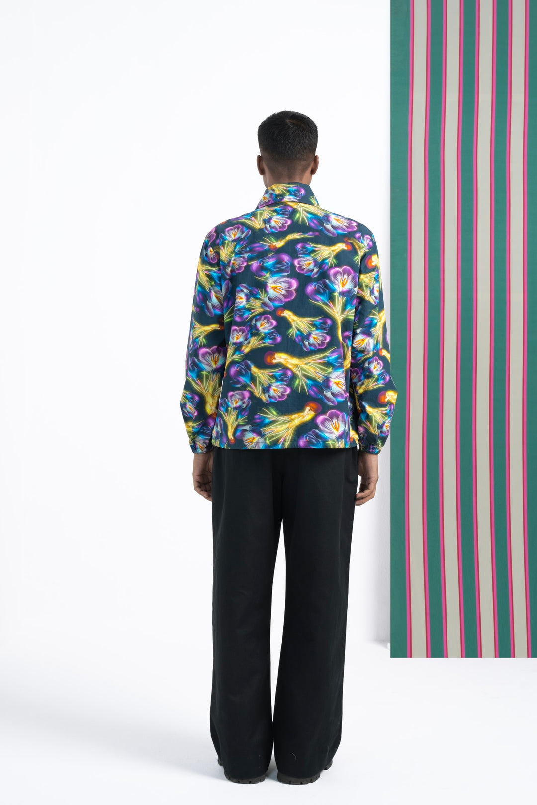 Night Bloom Pullover Jacket-JACKETS-Siddhartha Bansal