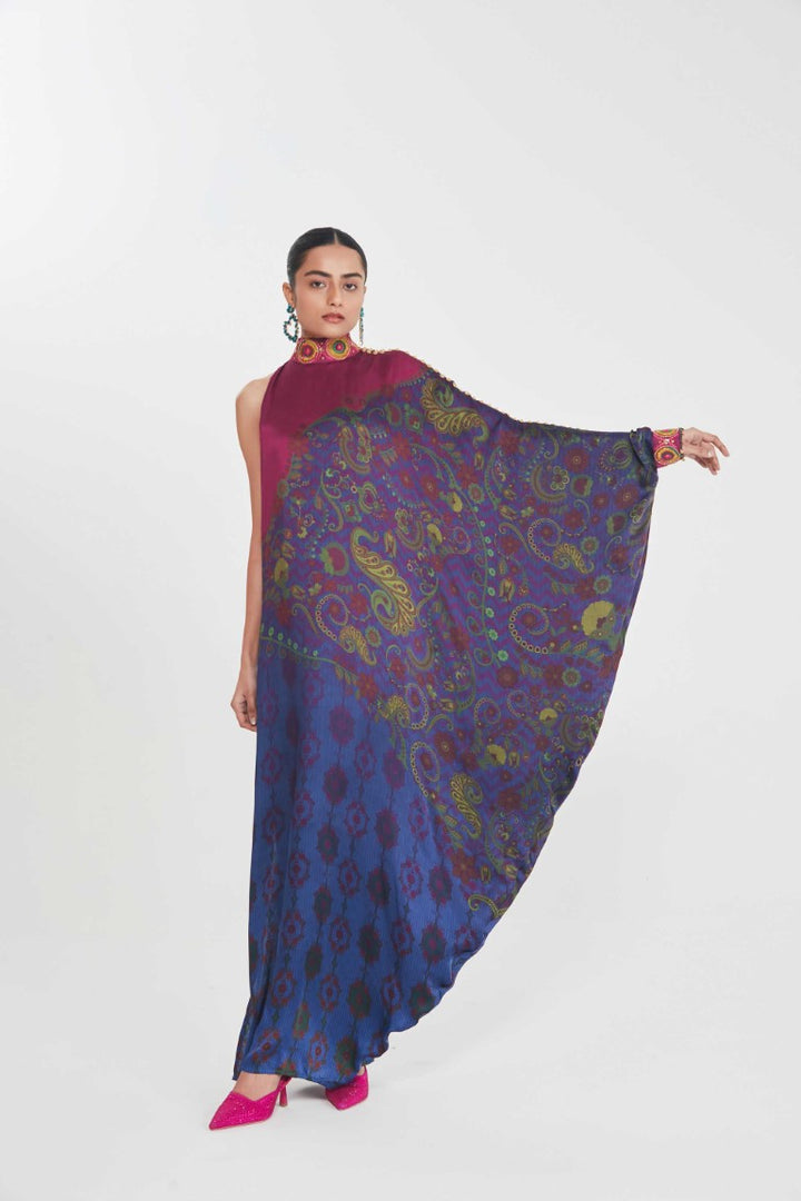 ZEBA ONE SHOULDERDRESS-Kaftan-Siddhartha Bansal