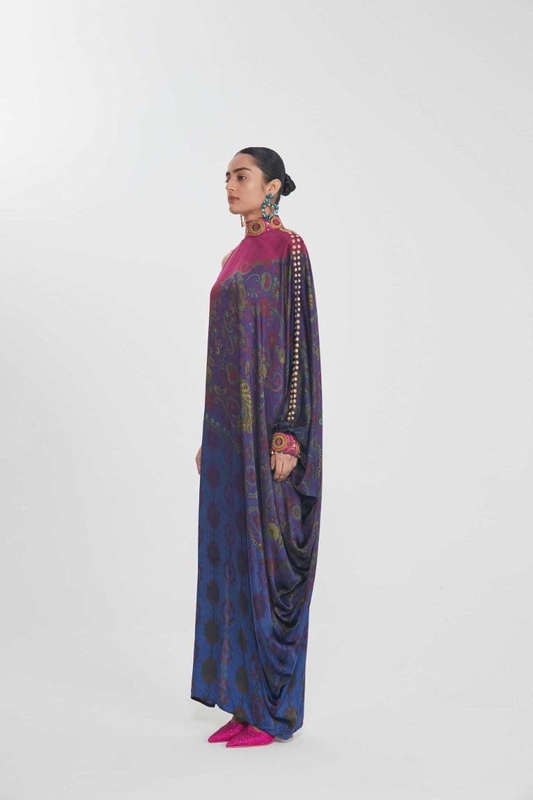 ZEBA ONE SHOULDERDRESS-Kaftan-Siddhartha Bansal