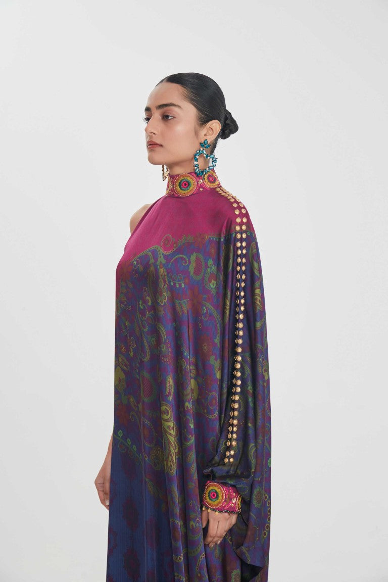 ZEBA ONE SHOULDERDRESS-Kaftan-Siddhartha Bansal
