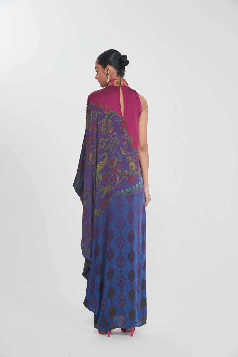 ZEBA ONE SHOULDERDRESS-Kaftan-Siddhartha Bansal