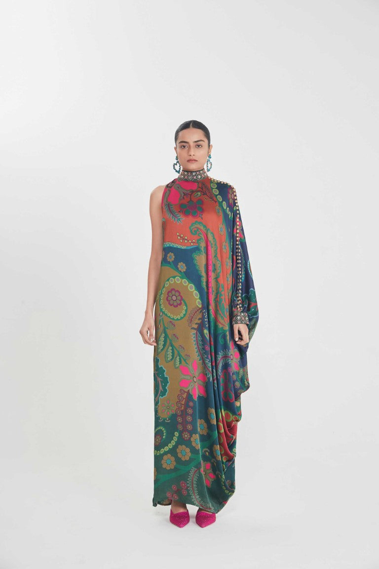 PARIZAD ONE SHOULDERDRESS-Kaftan-Siddhartha Bansal