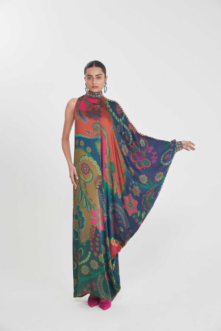 PARIZAD ONE SHOULDERDRESS-Kaftan-Siddhartha Bansal