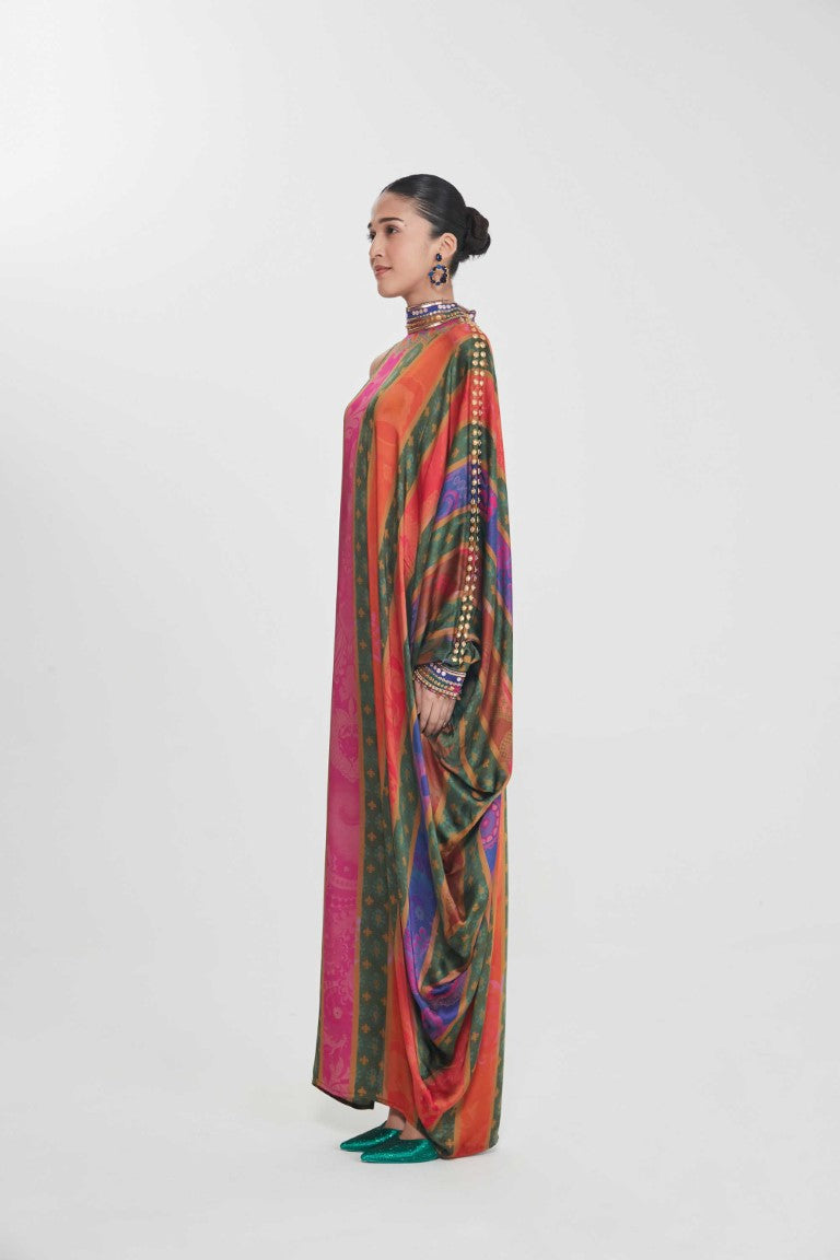 BAHAAR ONE SHOULDERDRESS-Kaftan-Siddhartha Bansal