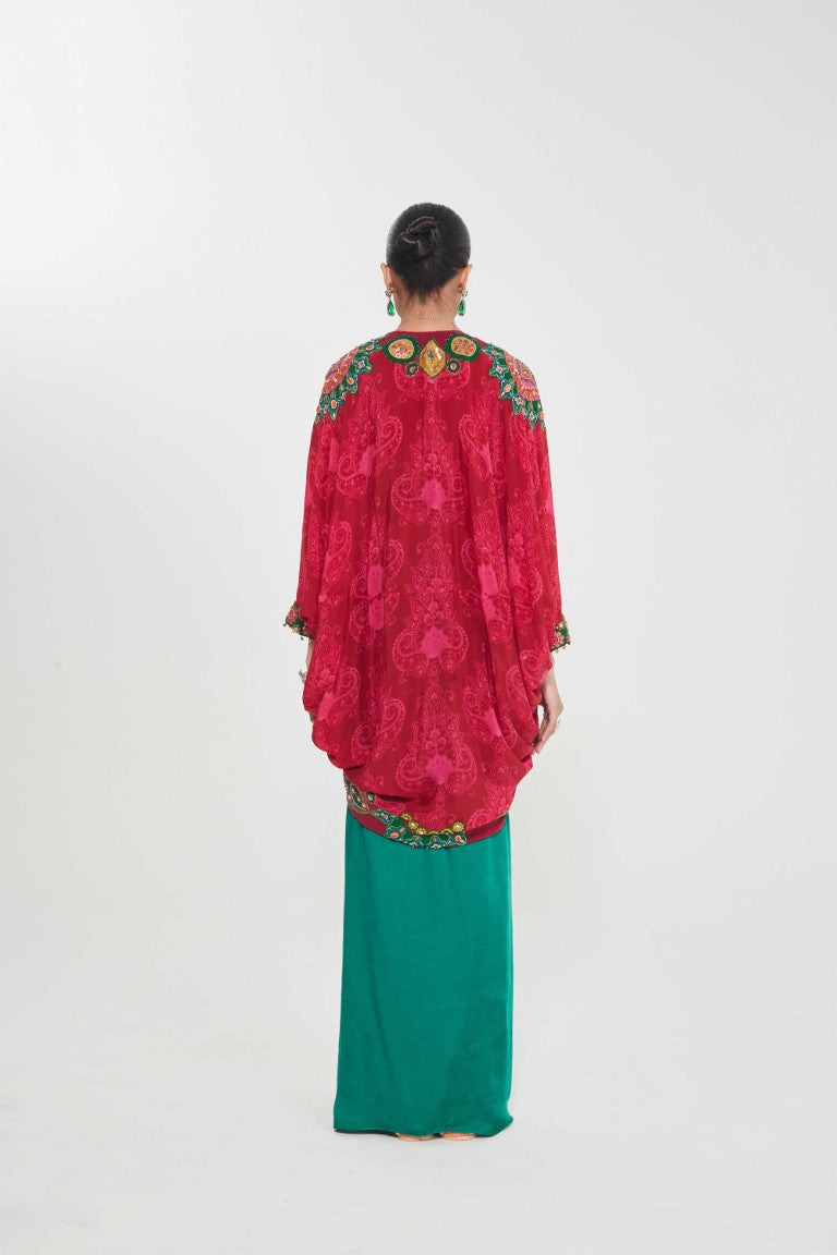 RUBY SHRUG SET-Kaftan-Siddhartha Bansal