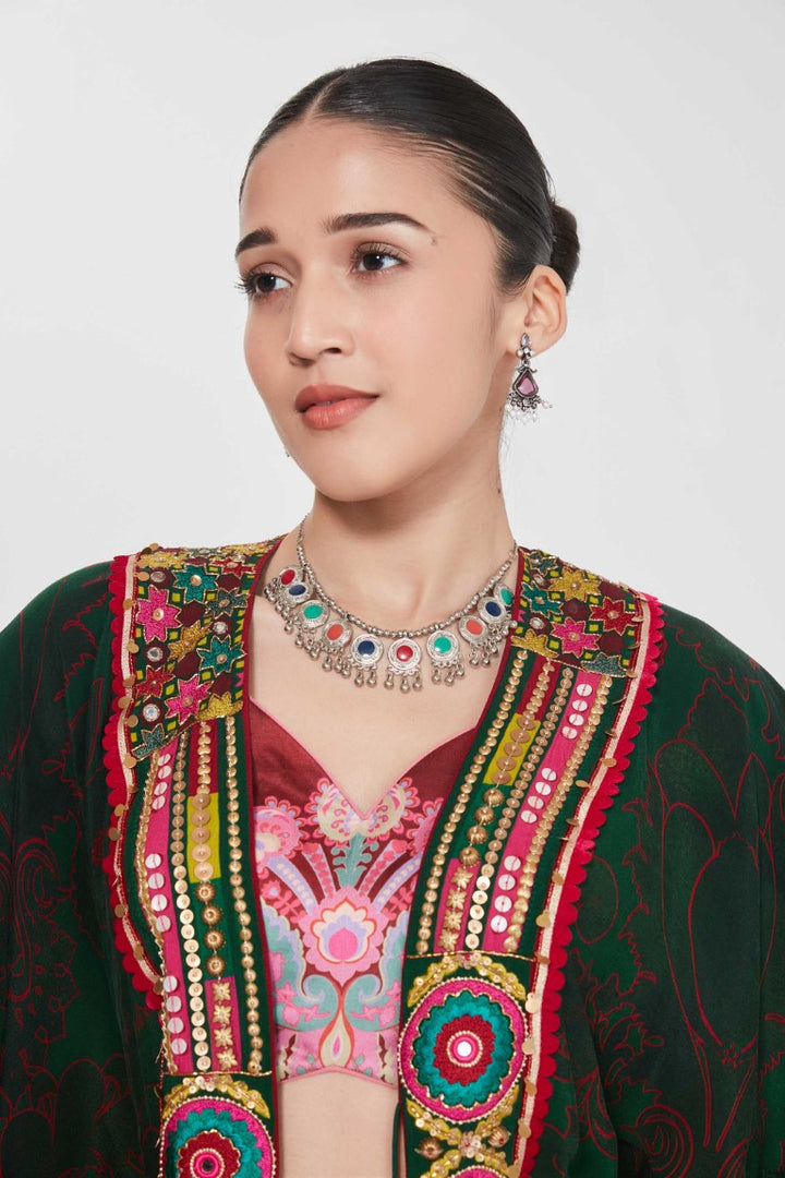 AROHI SHRUG SET-Kaftan-Siddhartha Bansal
