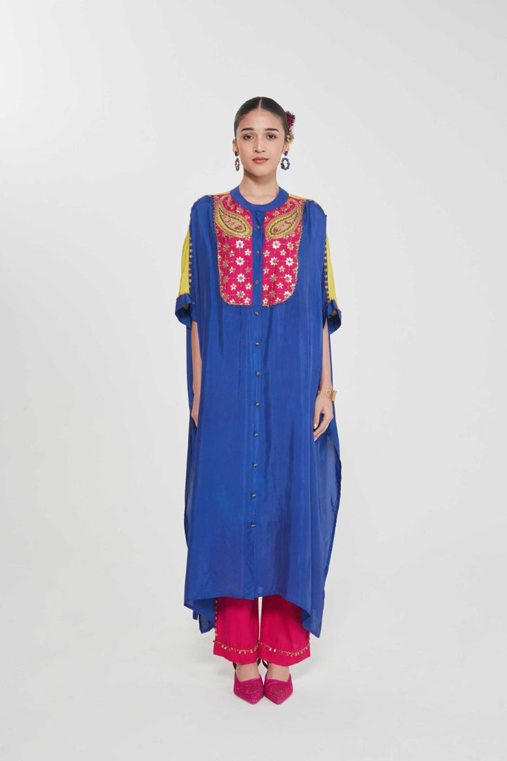 FIROZA KURTA SET-Kaftan-Siddhartha Bansal