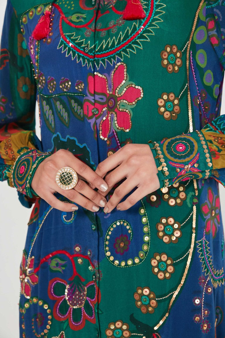 PARIZAD TUNIC SET-Kaftan-Siddhartha Bansal
