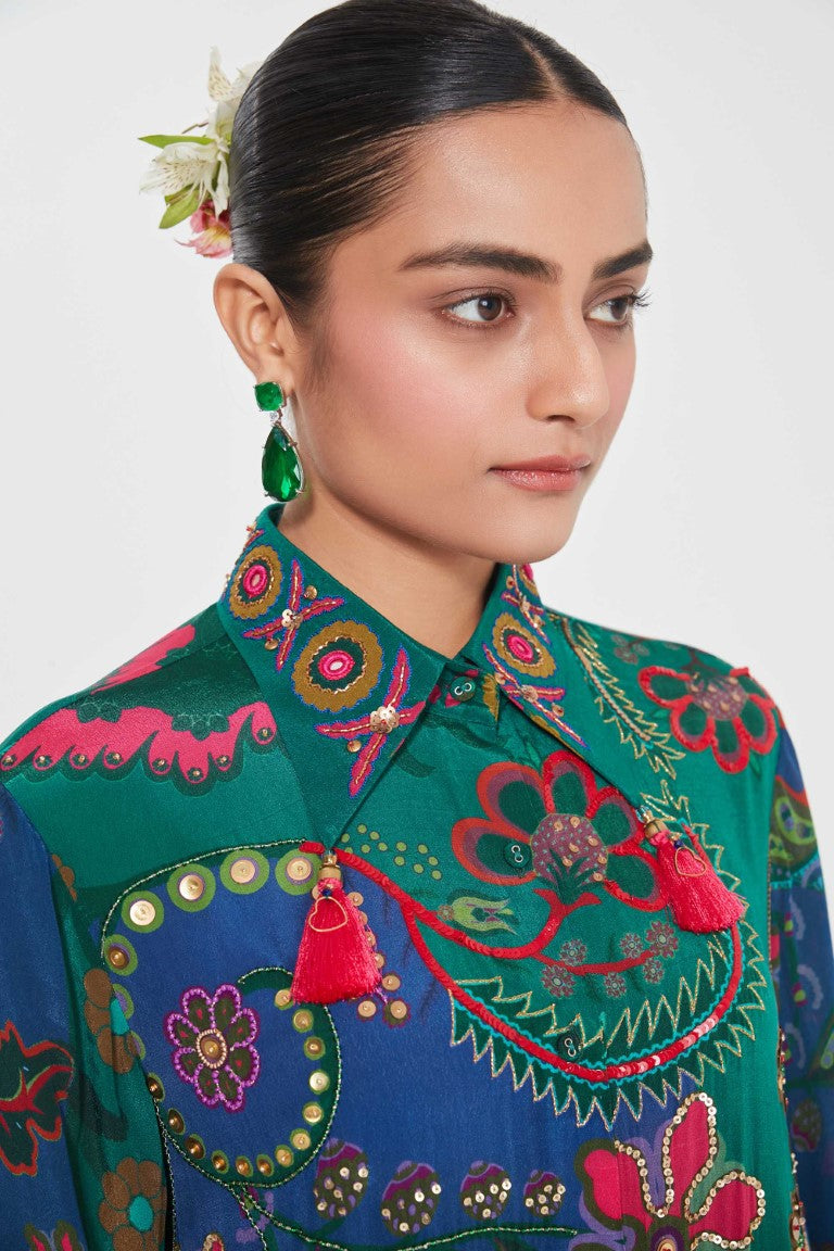 PARIZAD TUNIC SET-Kaftan-Siddhartha Bansal