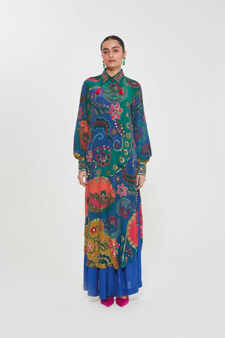 PARIZAD TUNIC SET-Kaftan-Siddhartha Bansal