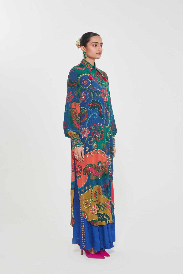 PARIZAD TUNIC SET-Kaftan-Siddhartha Bansal