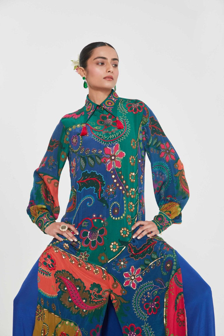 PARIZAD TUNIC SET-Kaftan-Siddhartha Bansal