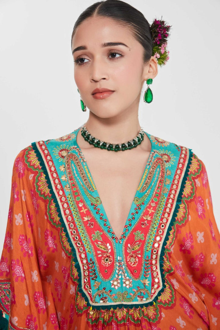 KESAR KAFTAN SET-Kaftan-Siddhartha Bansal