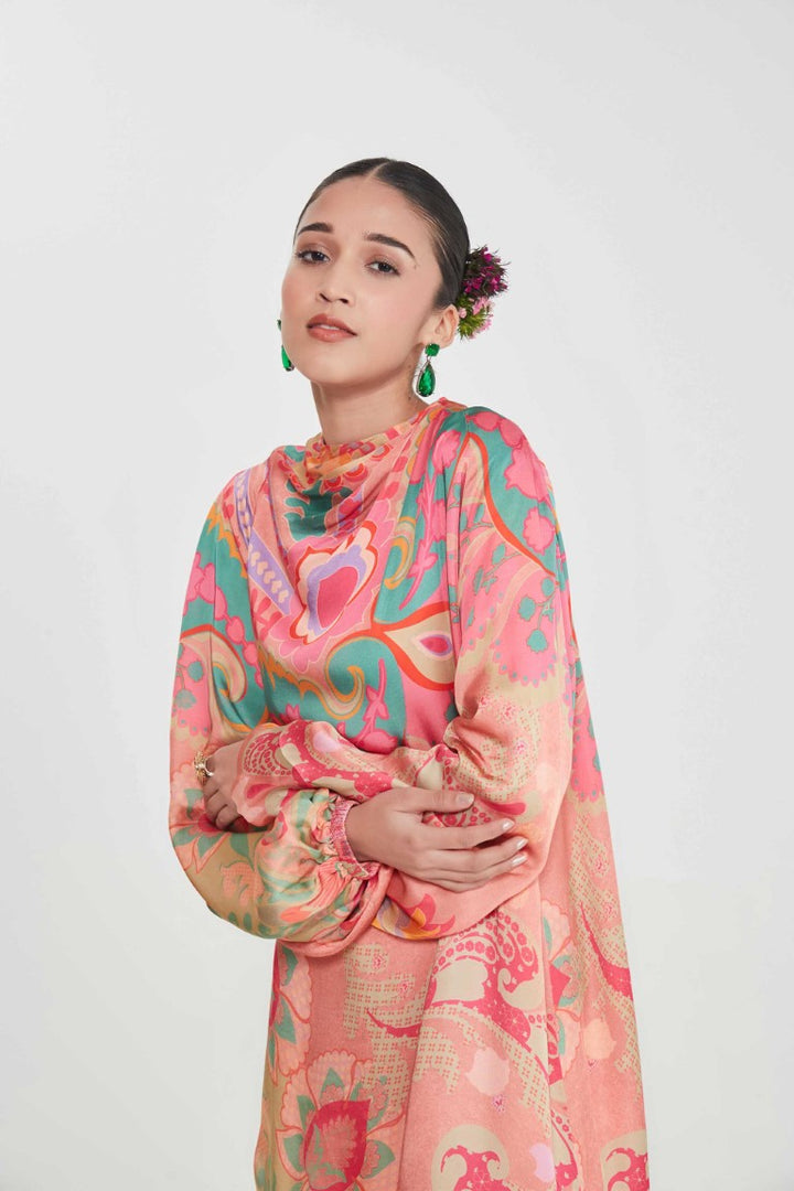 FARHA TIERED DRESS-Dresses-Siddhartha Bansal