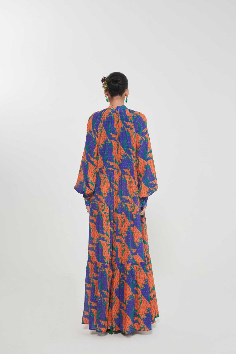 SUFI TIERED DRESS-Kaftan-Siddhartha Bansal